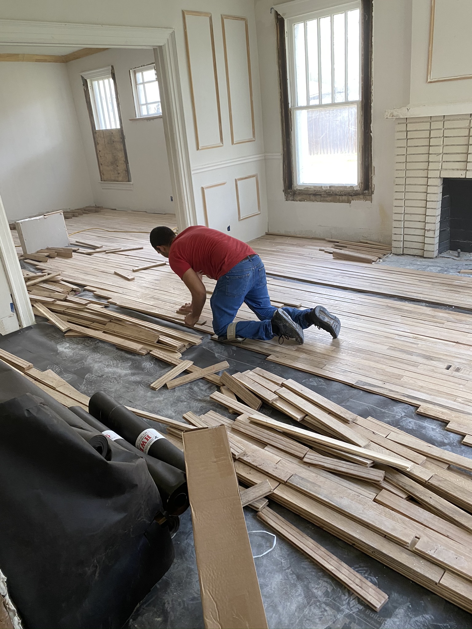 Multi-family renovation in progress