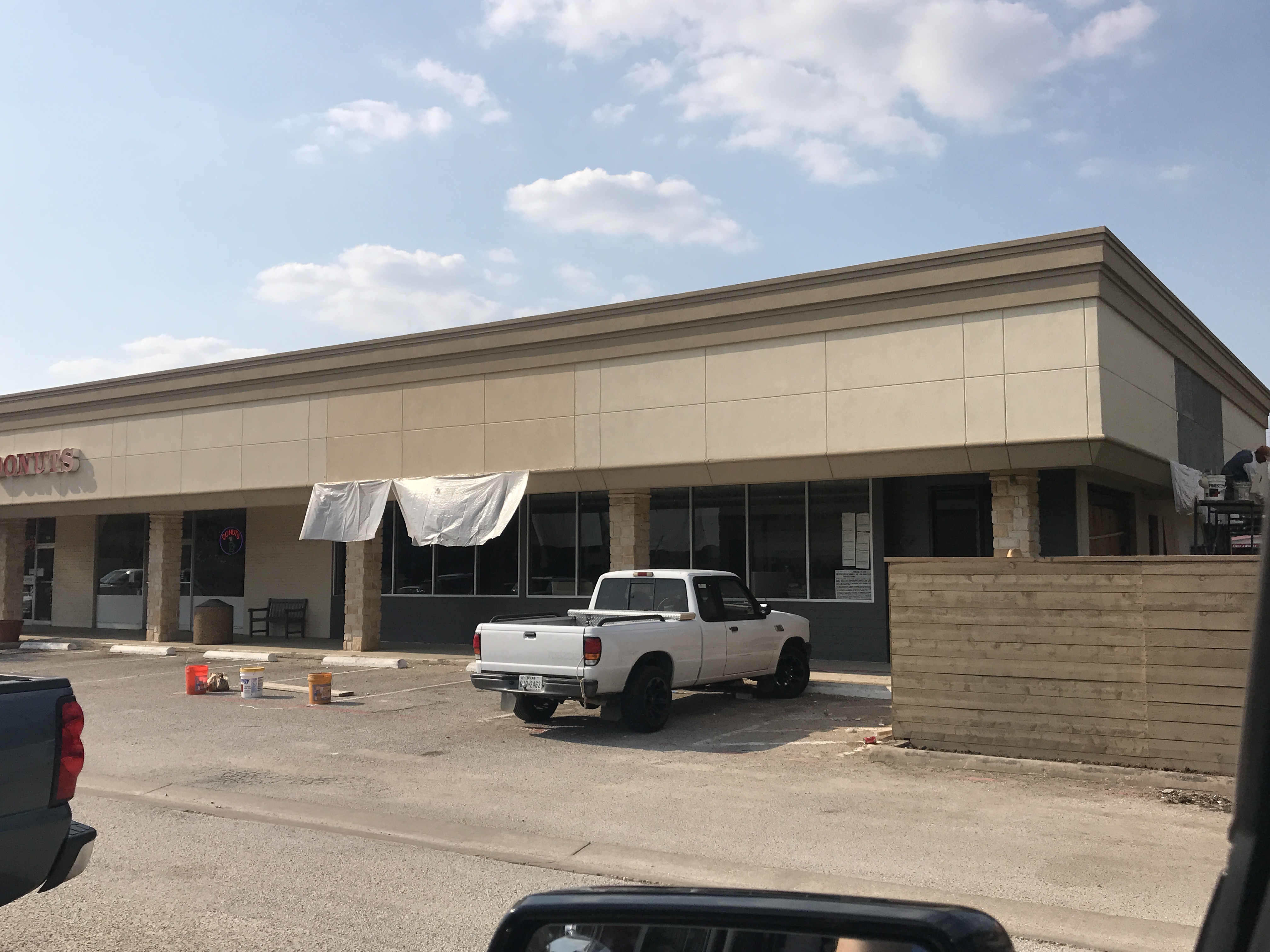 Completed strip center